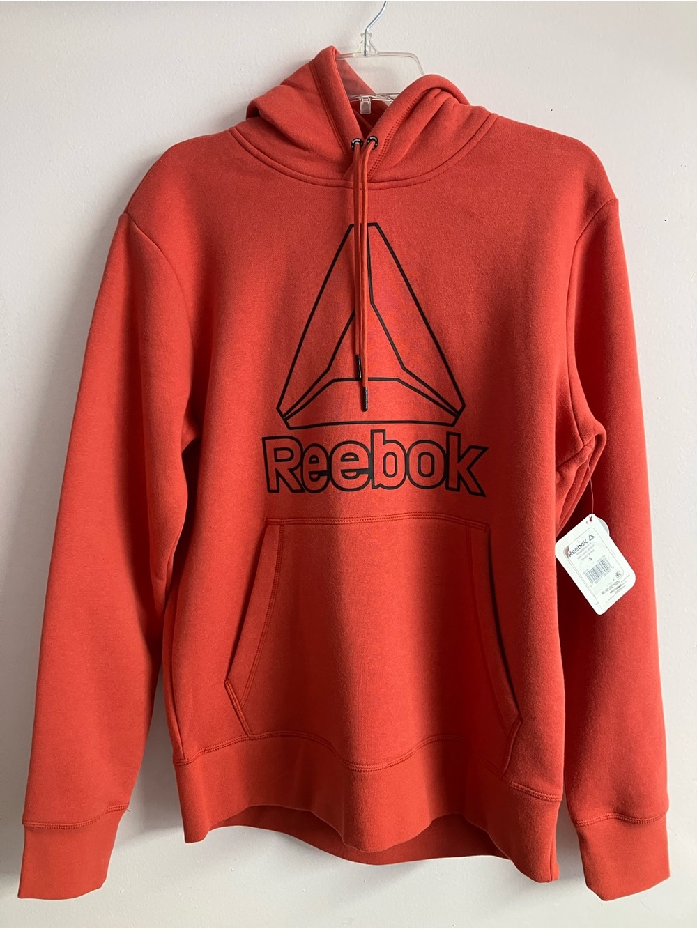 Reebok Men’s Pullover Tie Hoodie, Small, “Baked Apple”, NWT